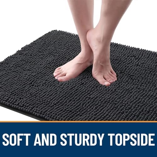OLANLY Dog Door Mat for Muddy Paws 47x32, Super Absorbent Chenille Mud Mat - Image 4