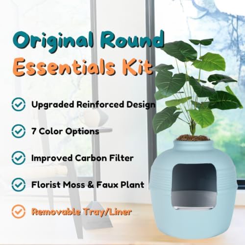 Good Pet Stuff Original Hidden Litter Box Planter, Decorative Cat Litter - Image 3