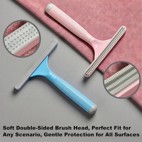 4-Pack Pet Hair Remover for Couch & Car, Double-Sided Silicone Lint Scraper Set - Image 3