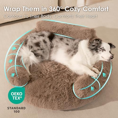 EHEYCIGA 23" Calming Donut Dog Bed - Image 4