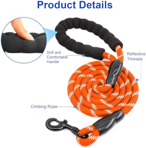 MingXpets Double Dog Leash, 360° Swivel Tangle Free Bungee Walking Training - Image 4