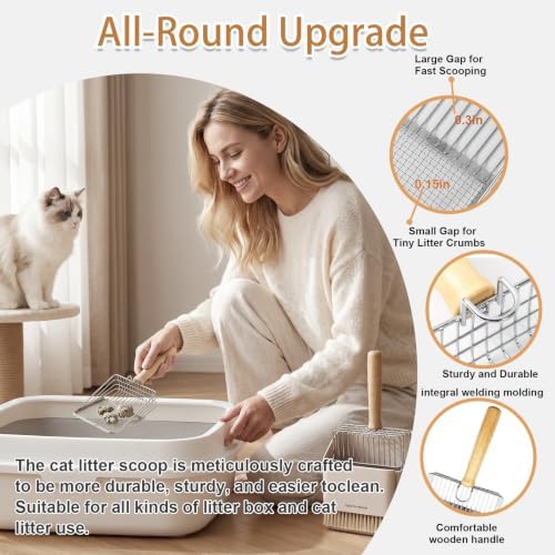 4 Pack Cat Litter Scoop Set，Cat Litter Scooper - Image 4
