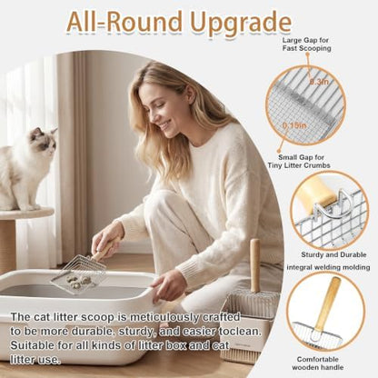 4 Pack Cat Litter Scoop Set，Cat Litter Scooper - Image 4