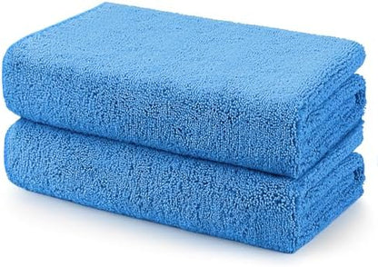 HOMEXCEL Professional Large Microfiber Car Drying Towels 2 Pack by HOMEXCEL