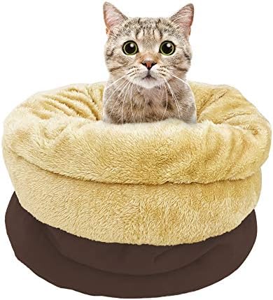 4 in 1 Self Warming Burrow Cat Bed Hideway Sleeping Cuddle Cave - Image 6