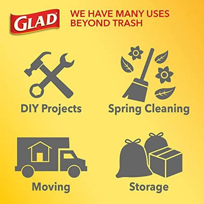 Glad ForceFlex Tall Kitchen Trash Bags, 13 Gallon, Gain Lavender - Image 4