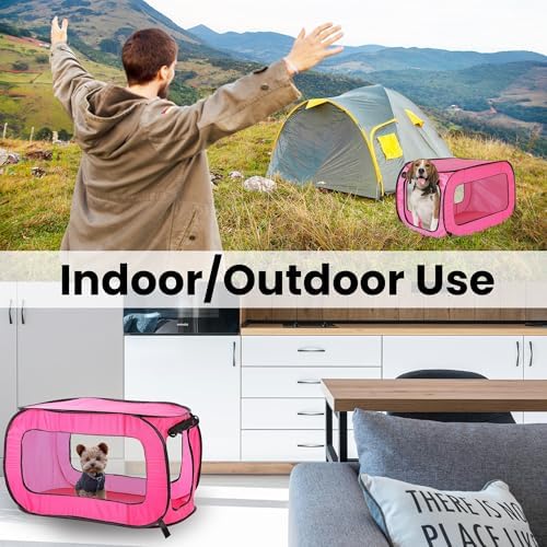 Portable Collapsible Pop Up Kennel - Image 6