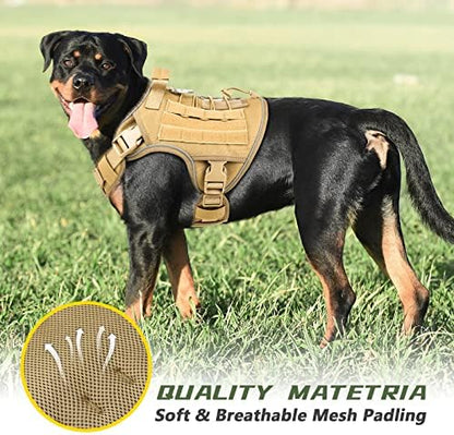 WINGOIN Tactical Dog Harness for Large Dogs, Heavy Duty No Pull Dog Harness - Image 6