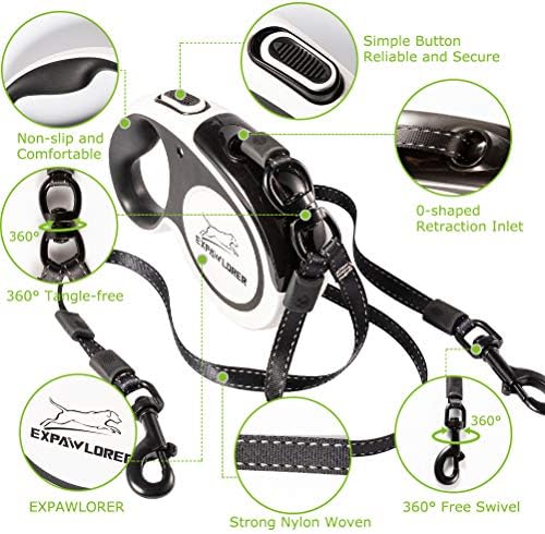 EXPAWLORER Dual Retractable Dog Leash - Image 3