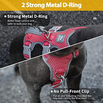 Huntboo Escape Proof Dog Harness, Secure Dog Harness No Escape, Fully - Image 4