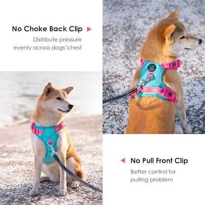 PHOEPET No Pull Dog Harness, Unique Colors Reflective Adjustable Dog Vest - Image 4