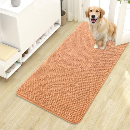 OLANLY Dog Door Mat for Muddy Paws 44x24, Super Absorbent Chenille Mud Mat by OLANLY