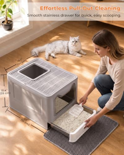 Stainless Steel Cat Litter Box - Image 6