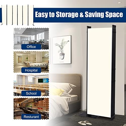 Room Divider 6 Panel-132''Wide, 6FT Room Dividers and Folding Privacy Screen - Image 4