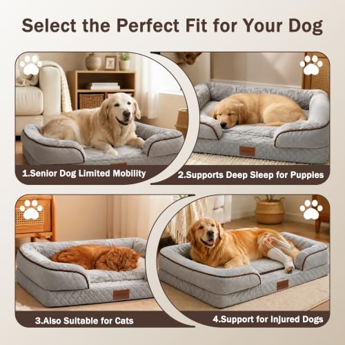 Large Dog Sofa Bed with Reusable Potty Pad - Image 4