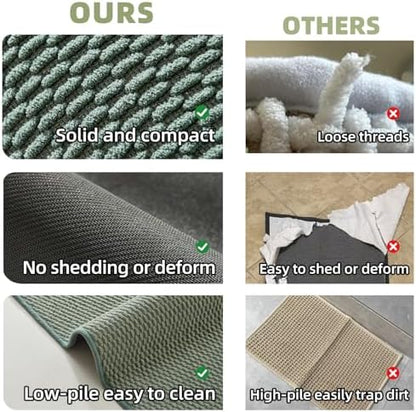 TYUU Bathroom Rugs Non Slip Washable, Super Absorbent Thin Bath Mat Small Quick - Image 6