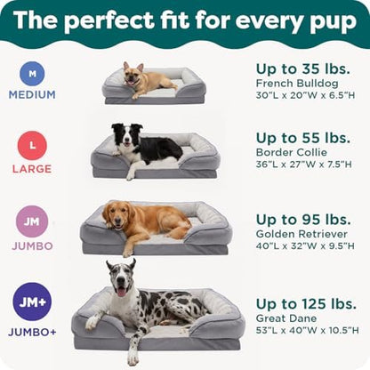 FurHaven Orthopedic Dog Bed for Medium Dogs, Perfect Comfort Sofa - Image 6