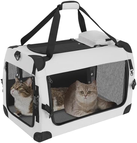Extra Large Cat Carrier for 2 Cats, Soft-Sided Travel Carrier by Unknown