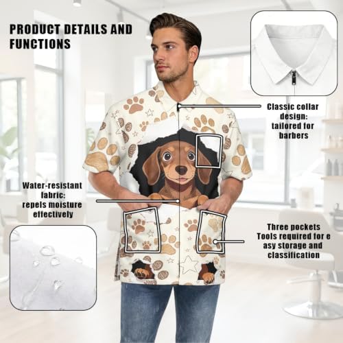 Funny Print Barber Jackets & Smocks - Image 7