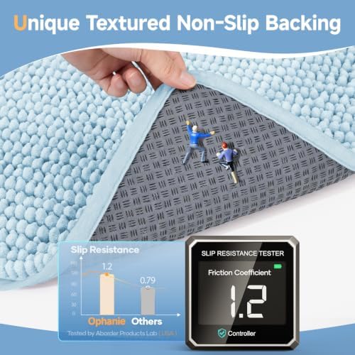 Ophanie Blue Door Mat Runner 60x36, Muddy Mats - Image 3