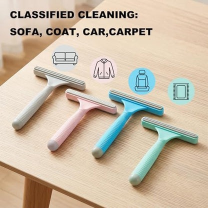 4-Pack Pet Hair Remover for Couch & Car, Double-Sided Silicone Lint Scraper Set - Image 2