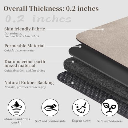 Bath Rugs 32x17-Diatomaceous Earth Stone Bath Mats - Image 5