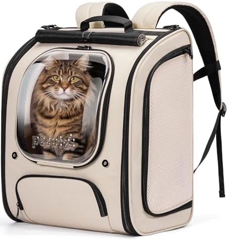 Pecute Cat Backpack Carrier, Large Space Cat Bubble Backpack by pecute