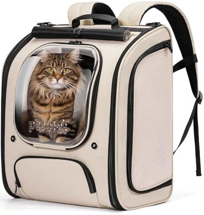 Pecute Cat Backpack Carrier, Large Space Cat Bubble Backpack by pecute