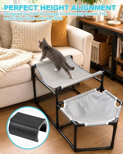 2-Tier Elevated Cat Hammock Bed - Image 6