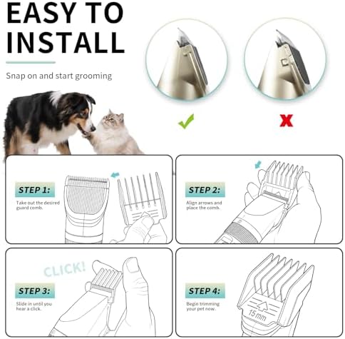 Pet Clipper Guide Combs Compatible - Image 4