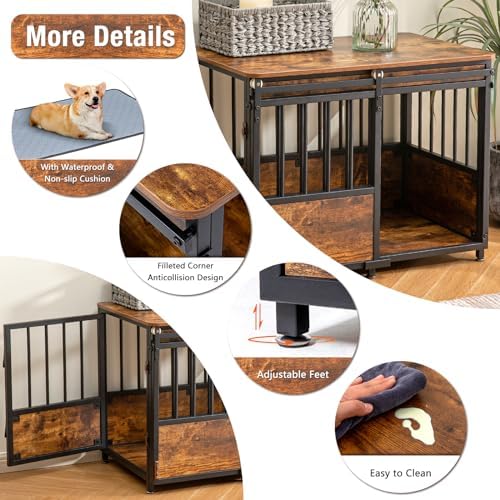 KOOPRO 32 Inch Dog Crate Furniture - Image 6