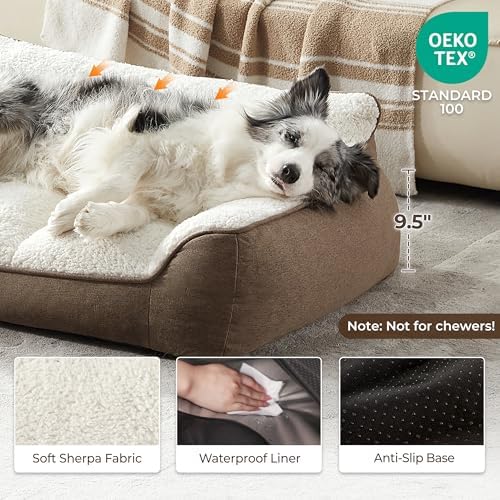 XL Pro Extra Thick Orthopedic Bolster Dog Bed - Image 5