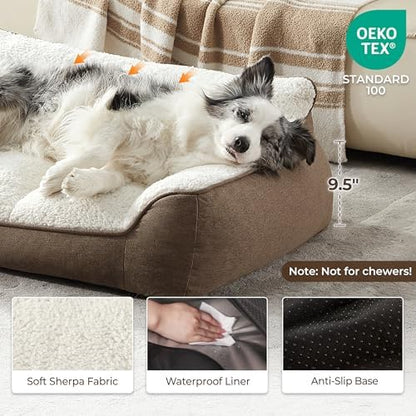 XL Pro Extra Thick Orthopedic Bolster Dog Bed - Image 5