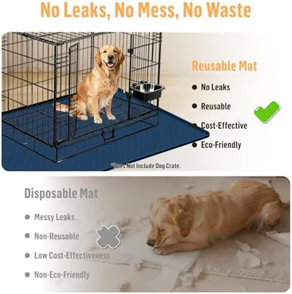 Silicone Dog Bed Mat 51"x 25.6" Crate Mat - Image 3