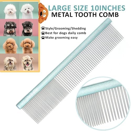 10inches Large Dog Metal Grooming Combs - Image 3