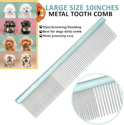 10inches Large Dog Metal Grooming Combs - Image 3