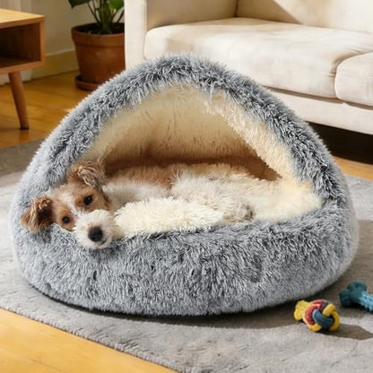 NOYAL Hooded Donut Bed, Calming Cave - Image 5
