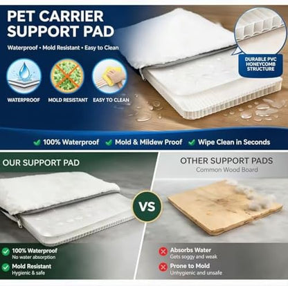 Pet Carrier for Cats and Dogs Up to 15 lb, Sapphire Blue - Image 4