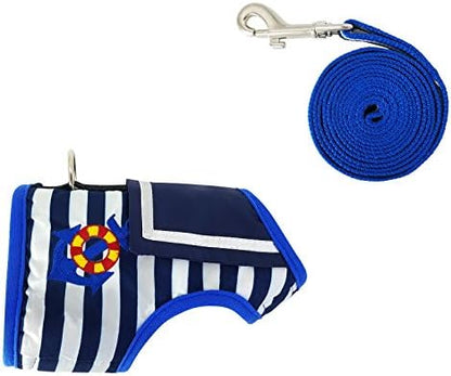 Cat Harness and Leash Set Escape Proof, Sailor Suit Navy - Image 3