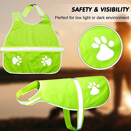 Geyoga 2 Pcs Reflective Dog Vest Adjustable Safety Vest - Image 4
