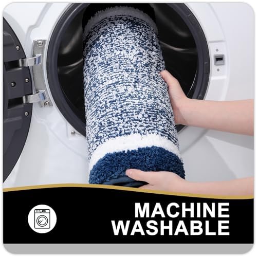 OLANLY Bathroom Runner Rugs 59x24, Extra Long Bath Mats - Image 6