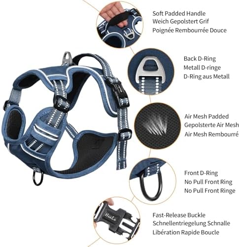 HEELE Dog Harness for Small Dogs No Pull Dog Vest Harness for Small Dog - Image 4