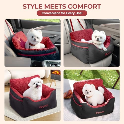 BurgeonNest Dog Car Seat for Small Dogs & Cats Under 25 lbs - Image 5