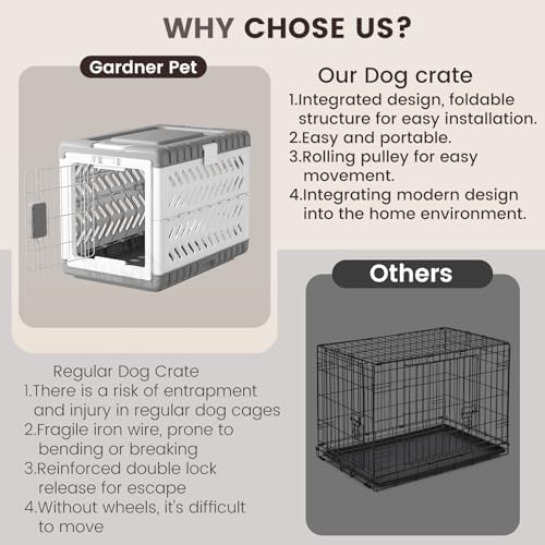 Collapsible Dog Crate for Large/Medium Dogs - Image 6