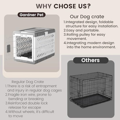 Collapsible Dog Crate for Large/Medium Dogs - Image 6