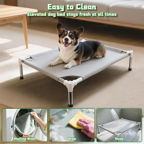 Makerfire Elevated Dog Bed, Indoor/Outdoor Raised Dog Cot - Image 4