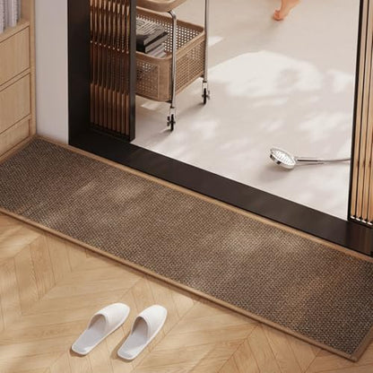 12'' Wide Long Bath Runner Mat, Super Absorbent Non-Slip Bathroom Rug by Unknown