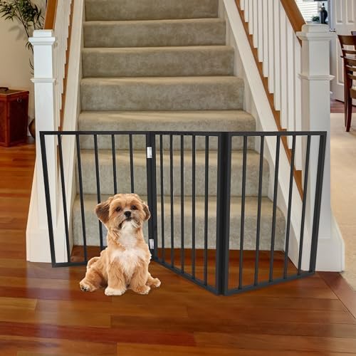 Pet Gate - 3-Panel Indoor Foldable Dog Fence - Image 4