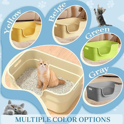 Low Entry Kitty Litter Box for Small Cats, Kittens Litter Boxes - Image 6