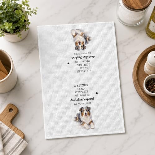 Australian Shepherd Kitchen Towel, Funny Dog Lover Gift - Image 5